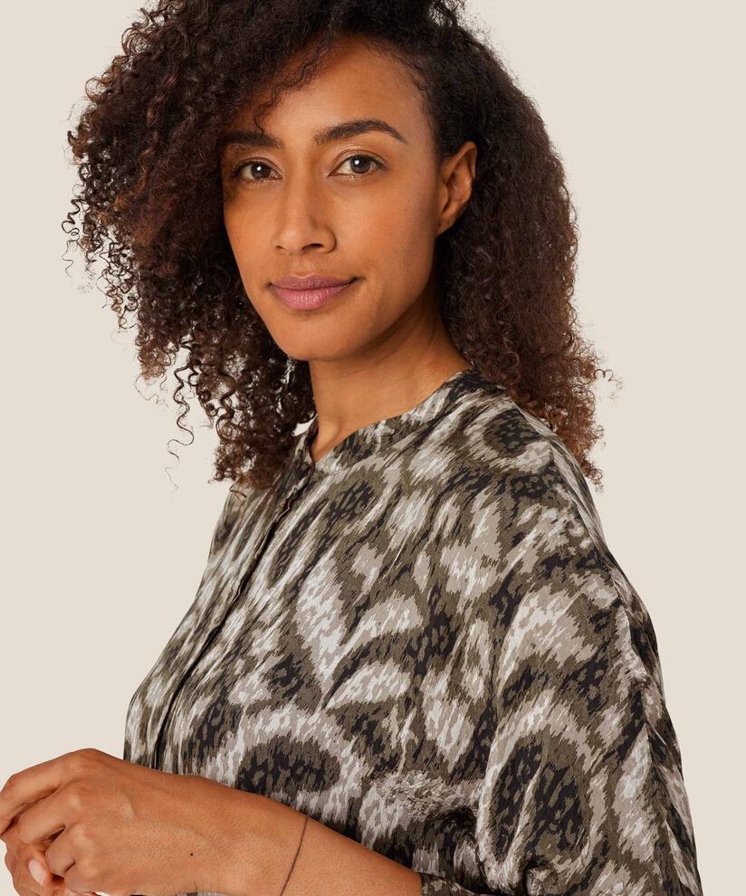 robe chemise à motif en viscose, Sea Turtle