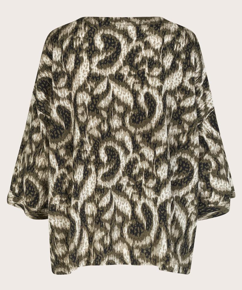 Blouse En Viscose À Manches 3/4, Sea Turtle