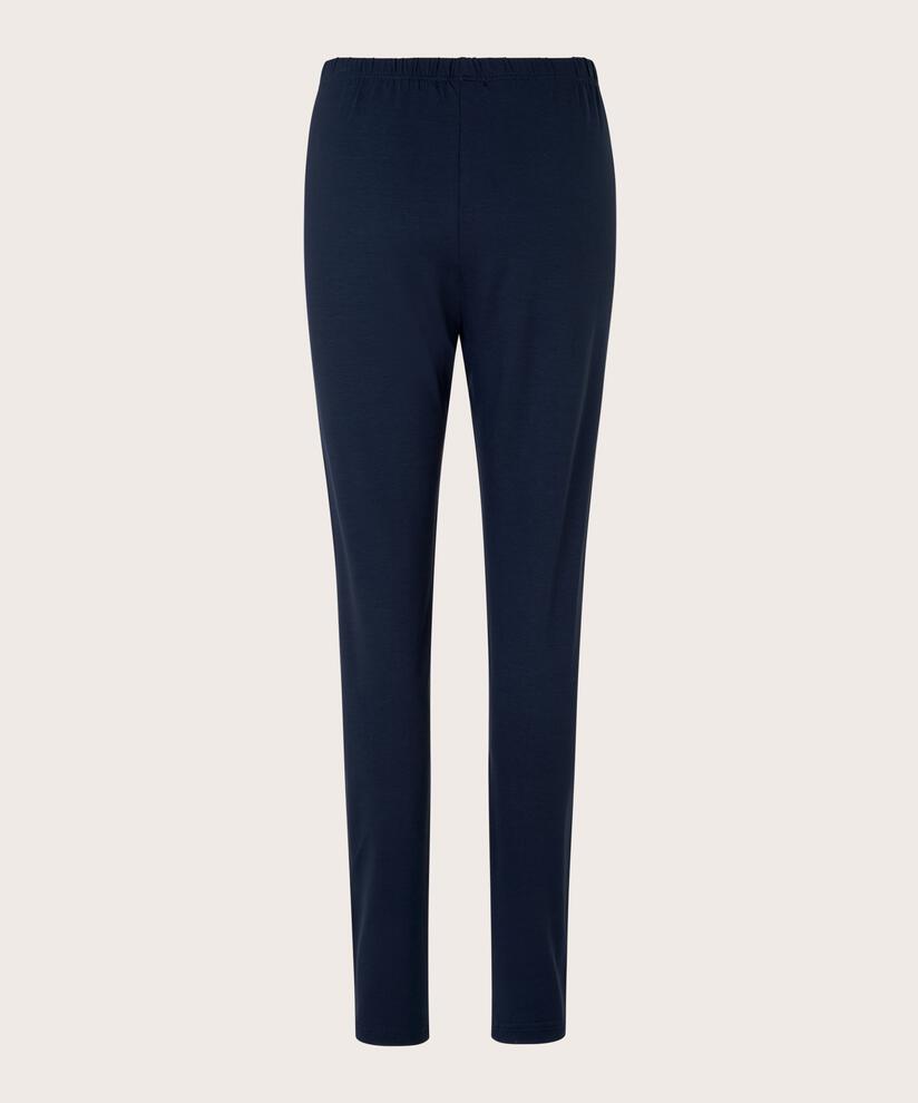 Legging Long En Jersey Doux, Navy
