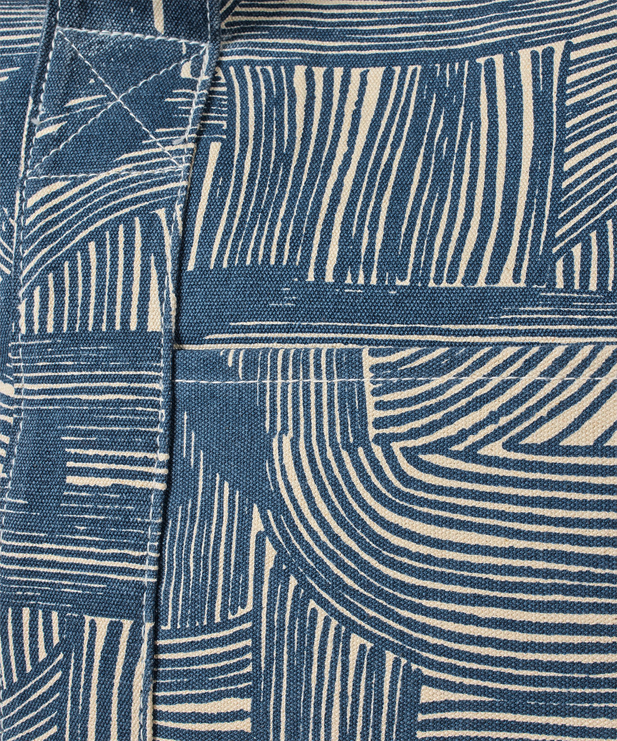 grand cabas en toile avec fermeture zippée, Sargasso Sea