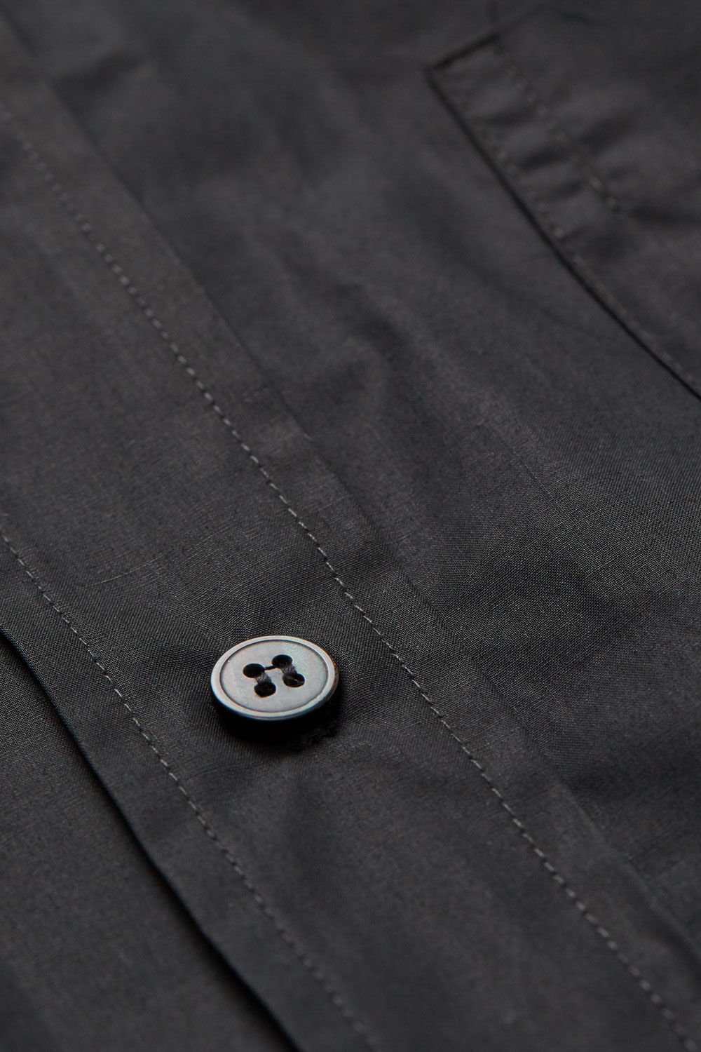 chemise boutonn&eacute;e en coton, Black