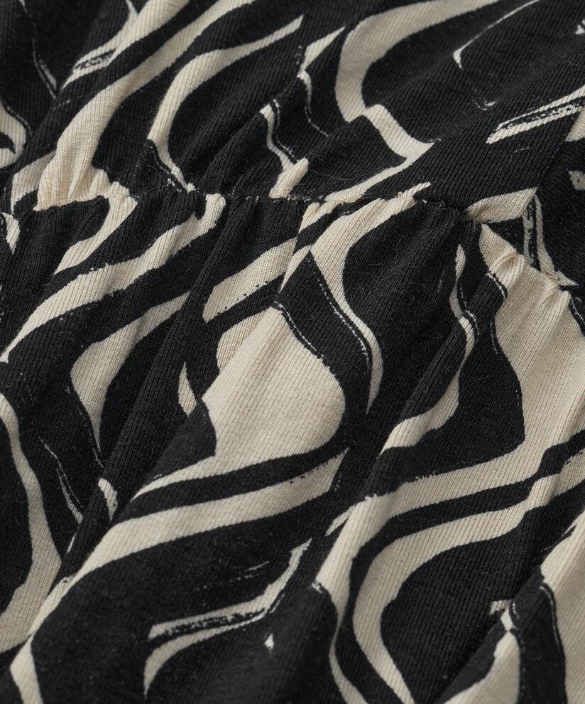 robe en jersey avec taille élastique et poches fendues, Black