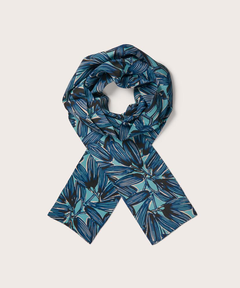 Écharpe en viscose imprimée, Teal