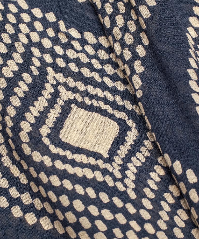 blouse en viscose avec détail smocké dans le cou, Mood Indigo