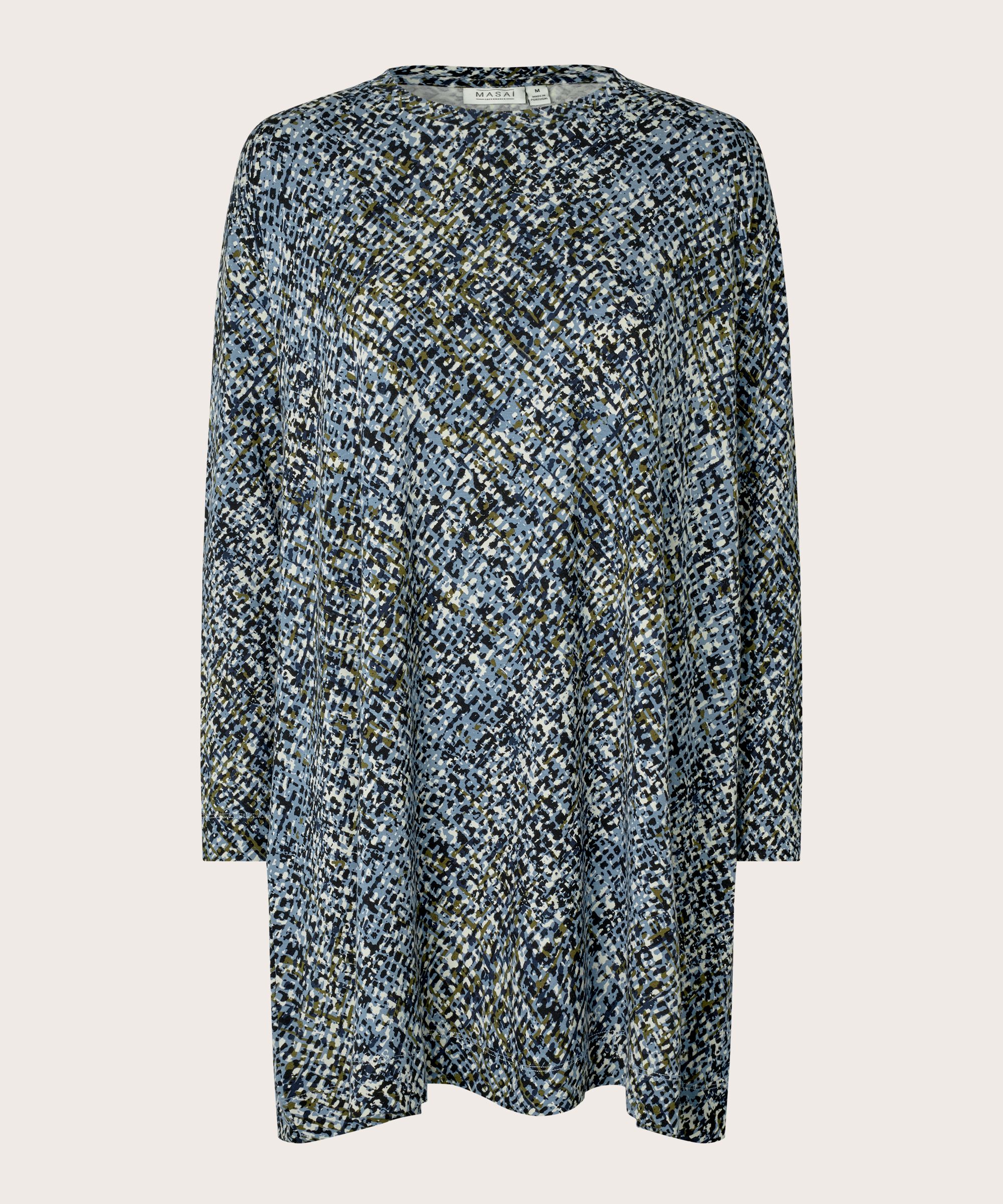 Tunique En Jersey Imprimé À Manches Longues, Proven Blue