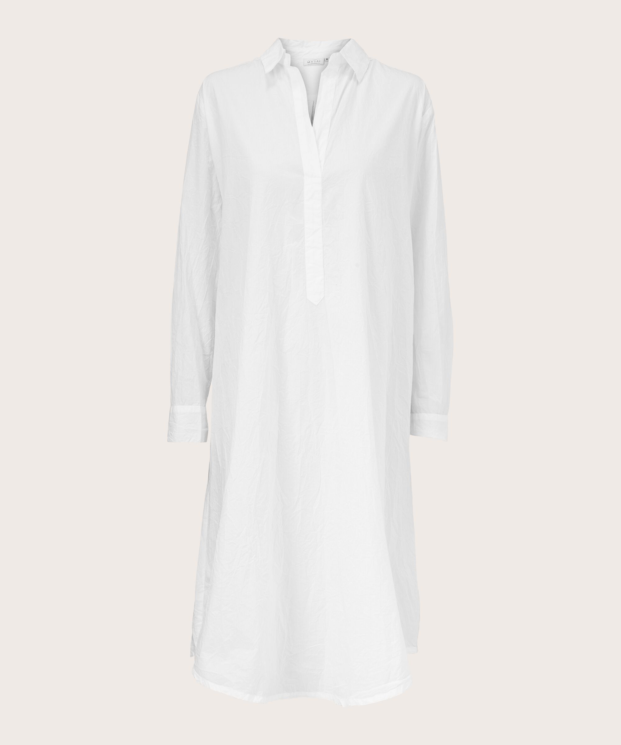 robe chemise en qualité coton, White