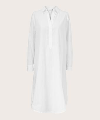 robe chemise en qualité coton, White