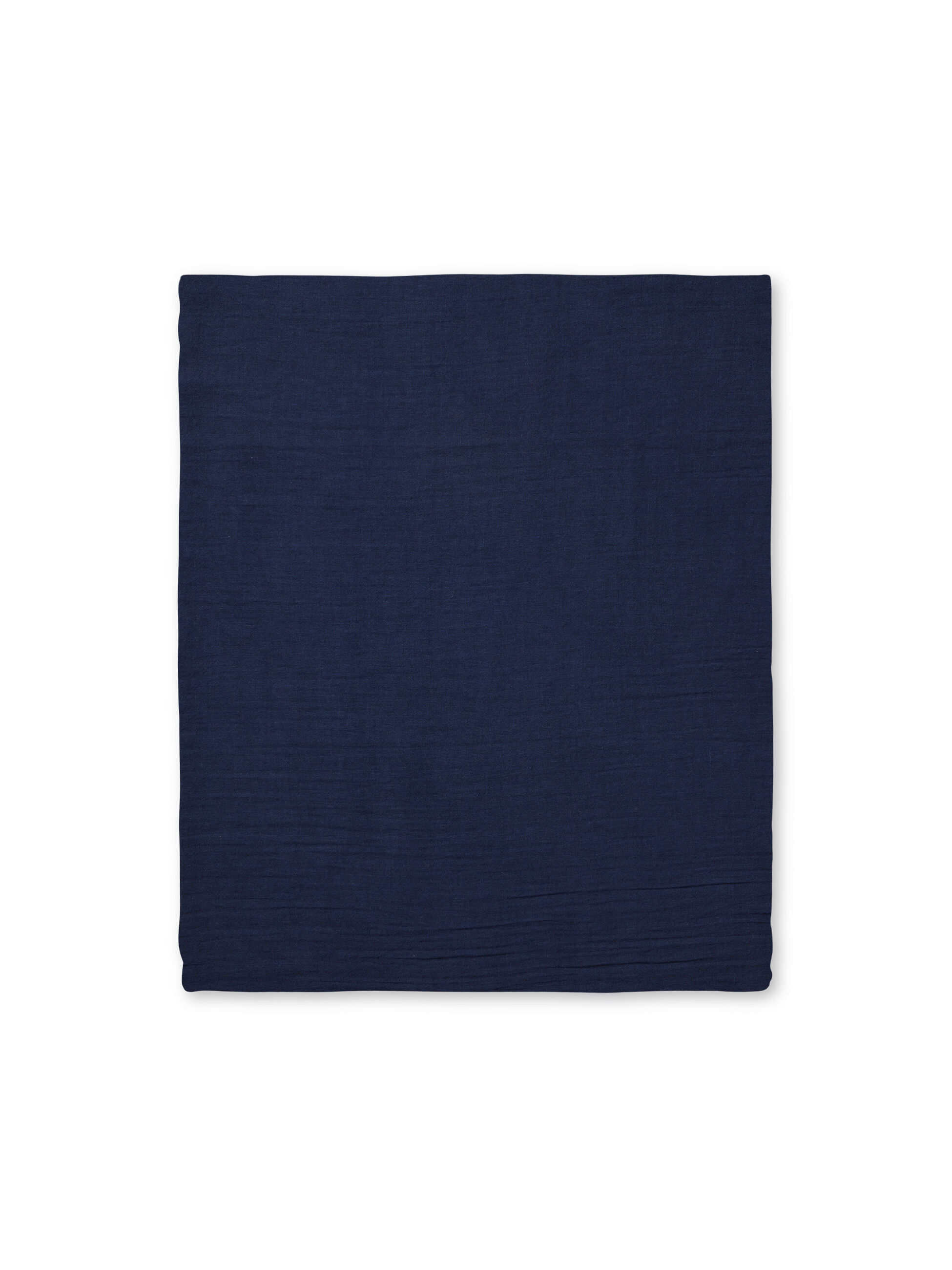 &Eacute;charpe en coton &agrave; franges, Navy Blazer