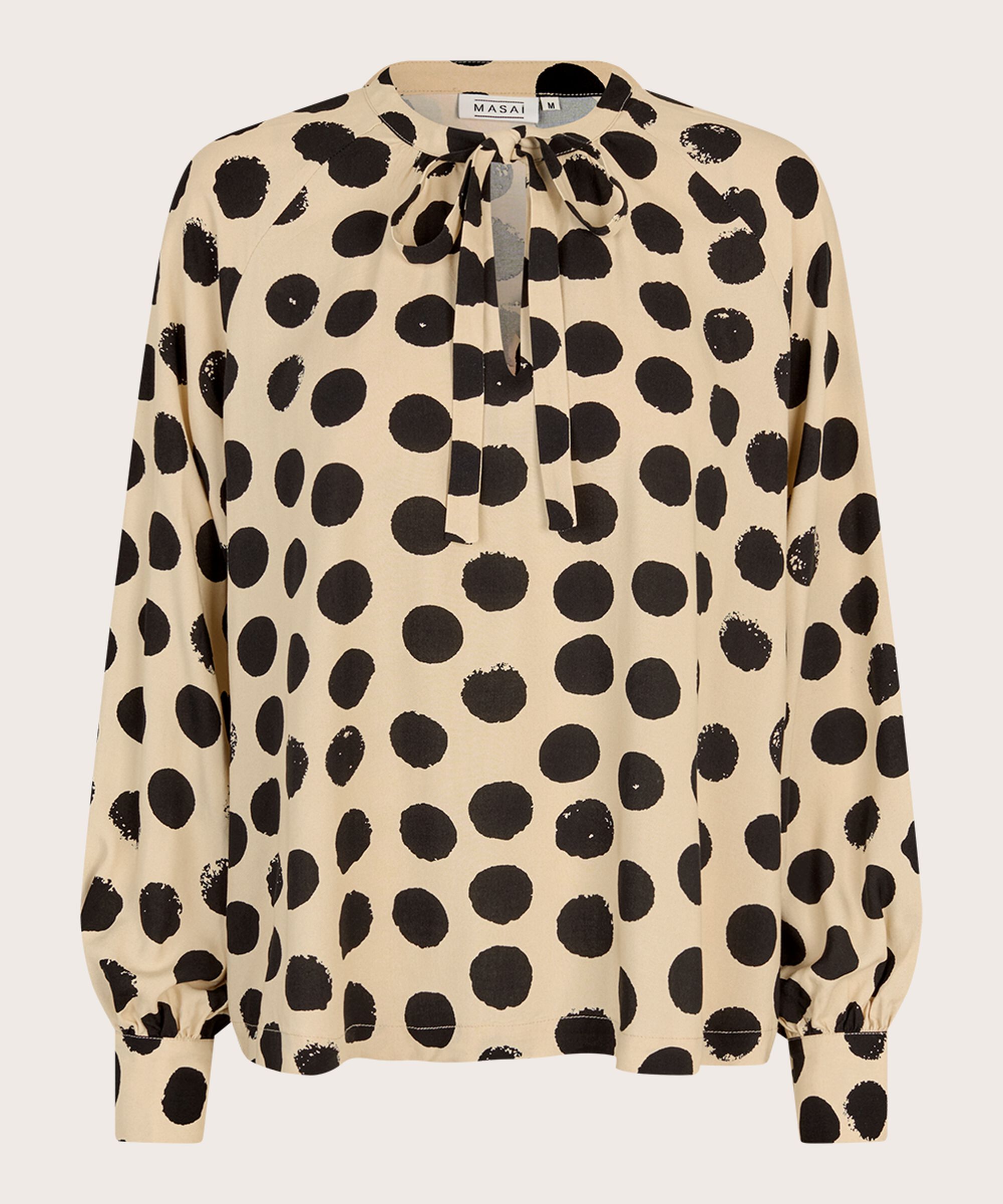 blouse en viscose avec liens au cou, Fog