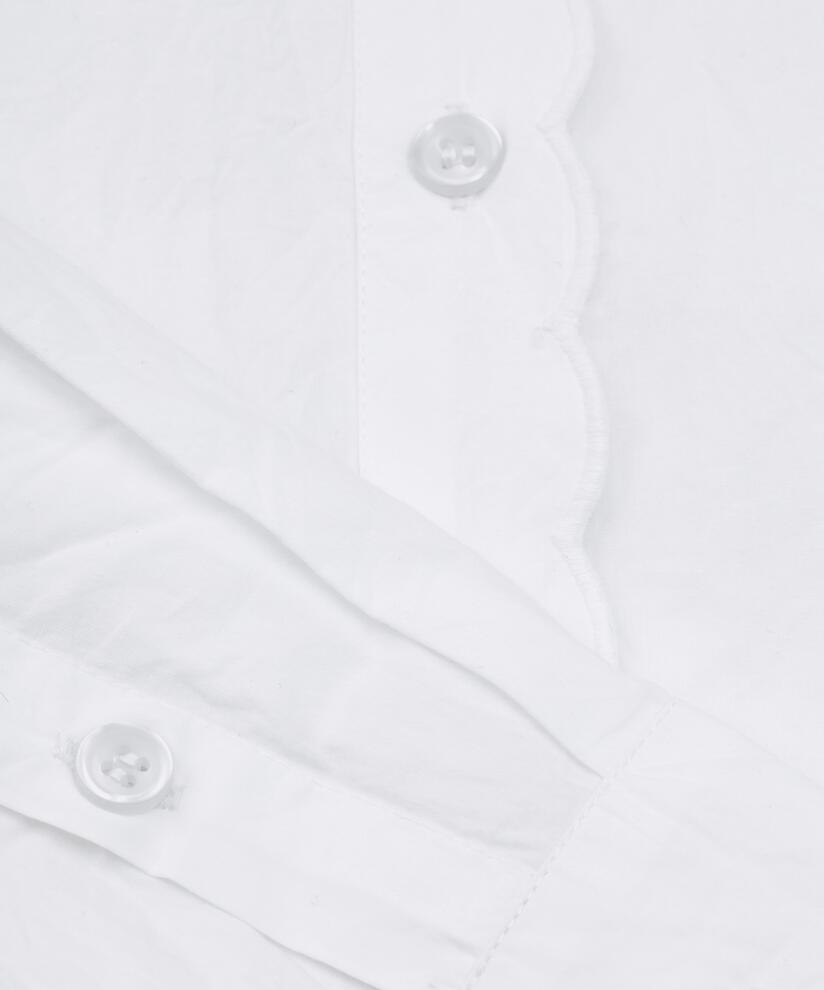 chemise en coton à basque, White