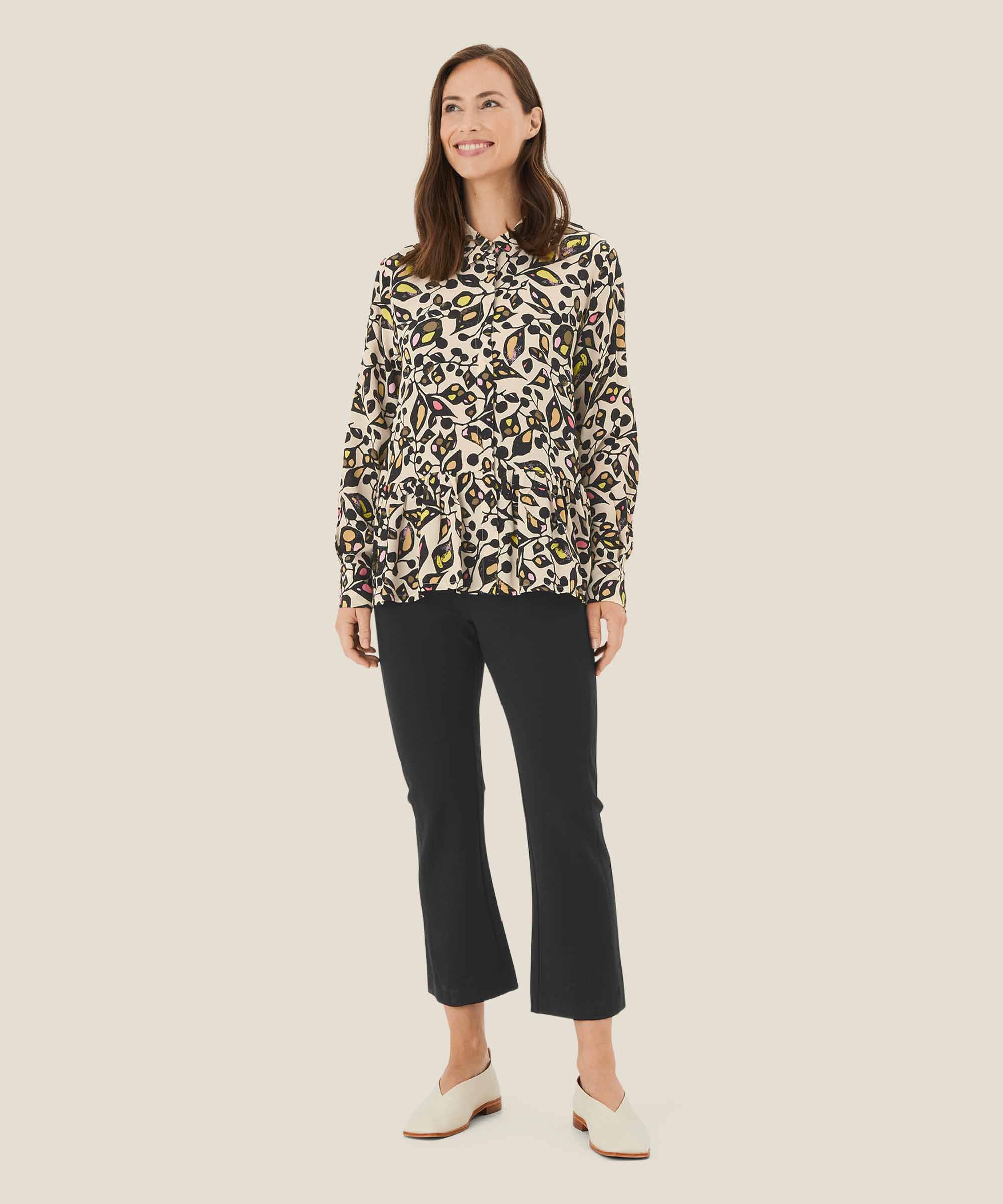 Pantalon Court En Jersey Épais, Black