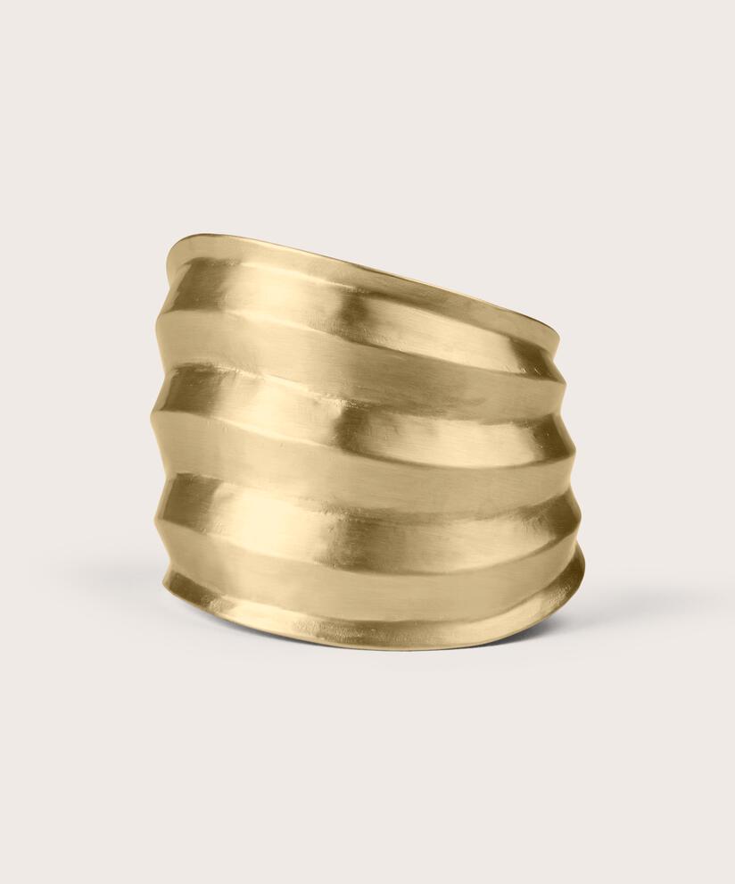 bracelet asymétrique plaqué or, Gold