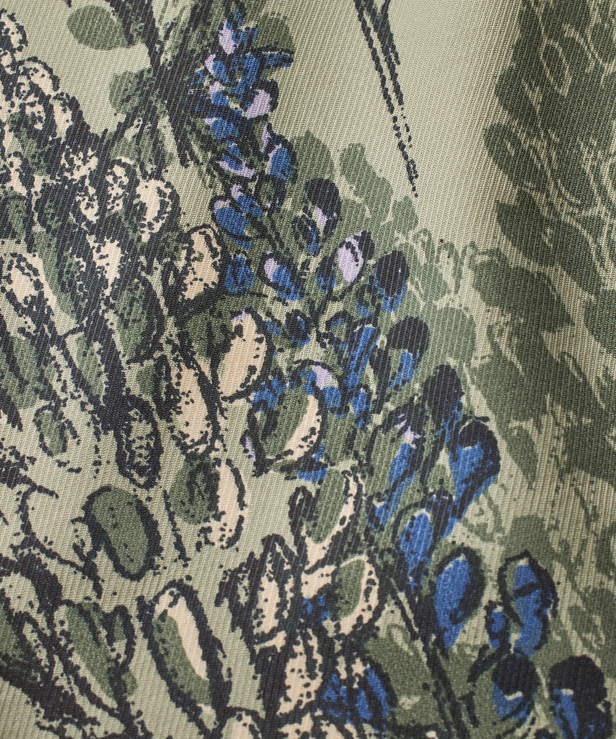 Tunique En Viscose Imprimée À Manches 3/4, Seagrass