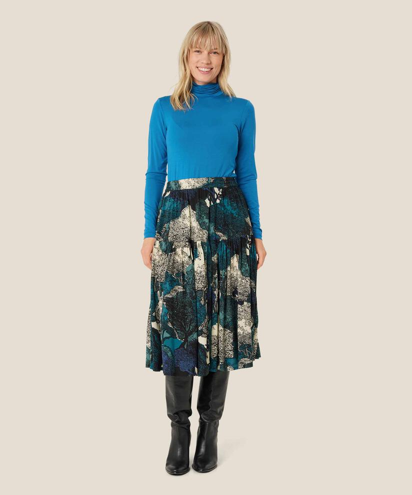 Blouse À Col Roulé En Jersey Doux, Celestial