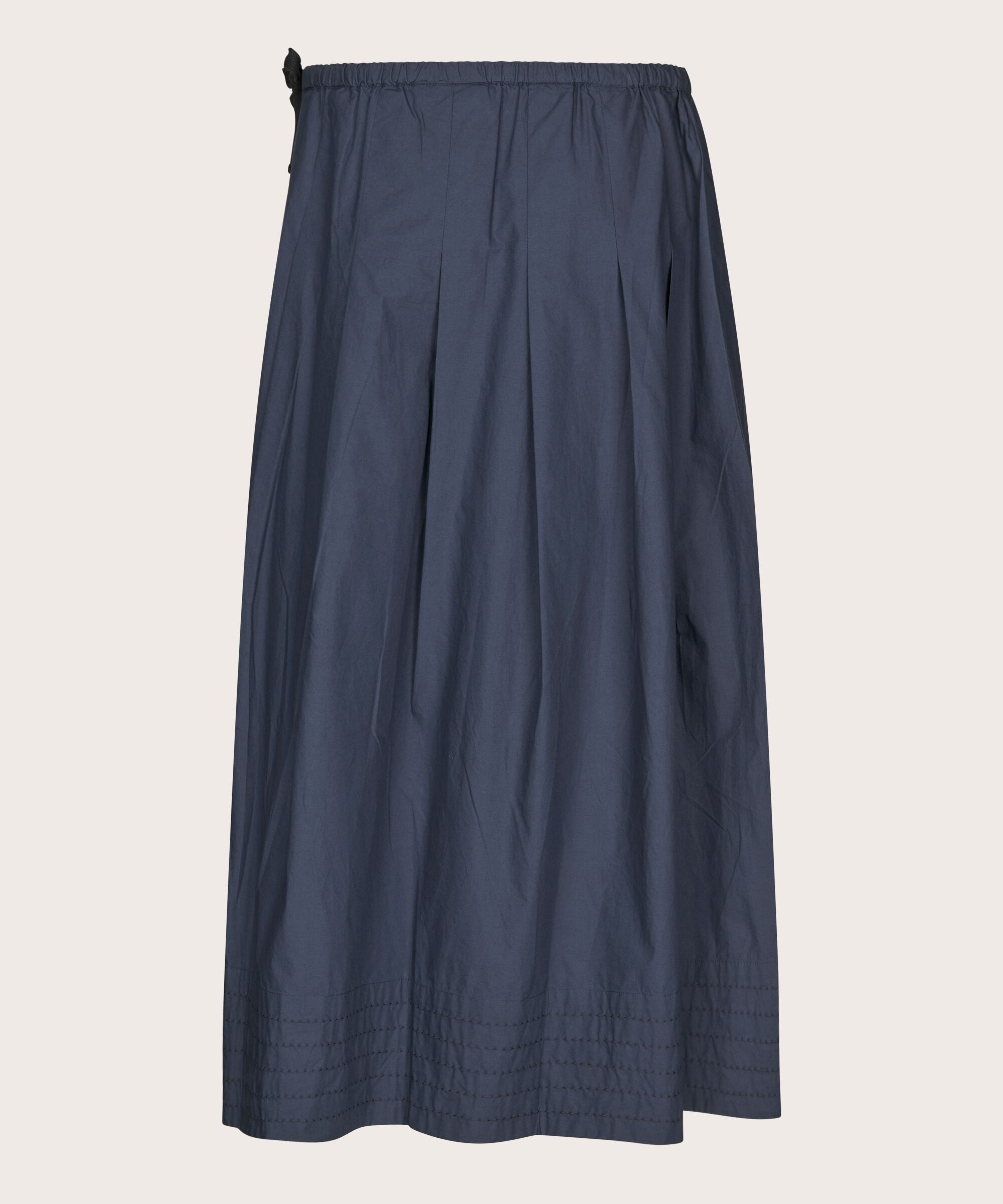 jupe en coton avec taille élastique et poches fendues, Mood Indigo