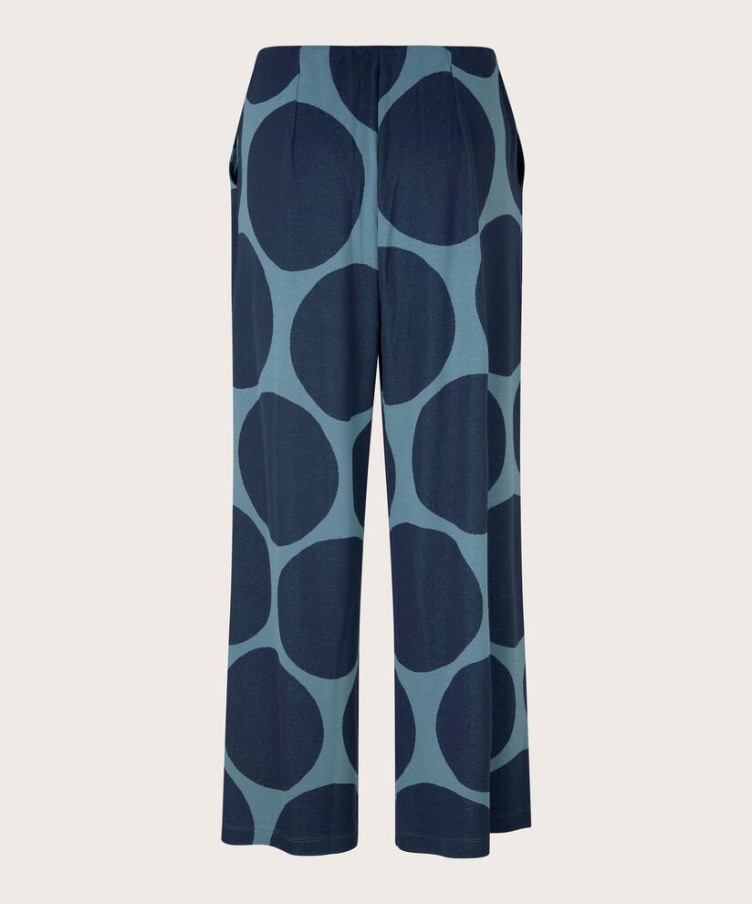 pantalon en jersey à jambes larges avec taille élastiquée, Proven Blue