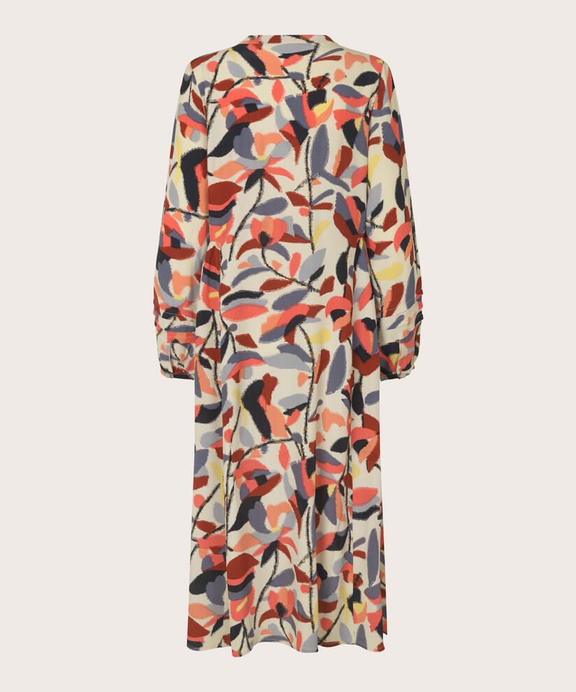 robe avec plis latéraux, Calypso Coral