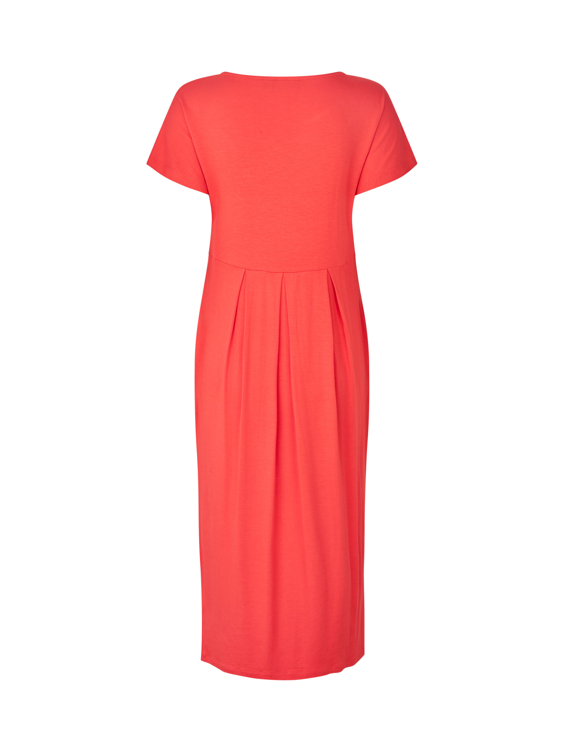 robe tulipe &agrave; manches courtes et col rond, Poinsettia