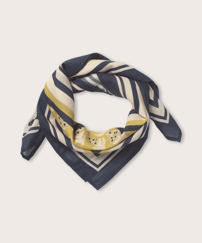 Écharpe En Coton Imprimé, Burnish Gold