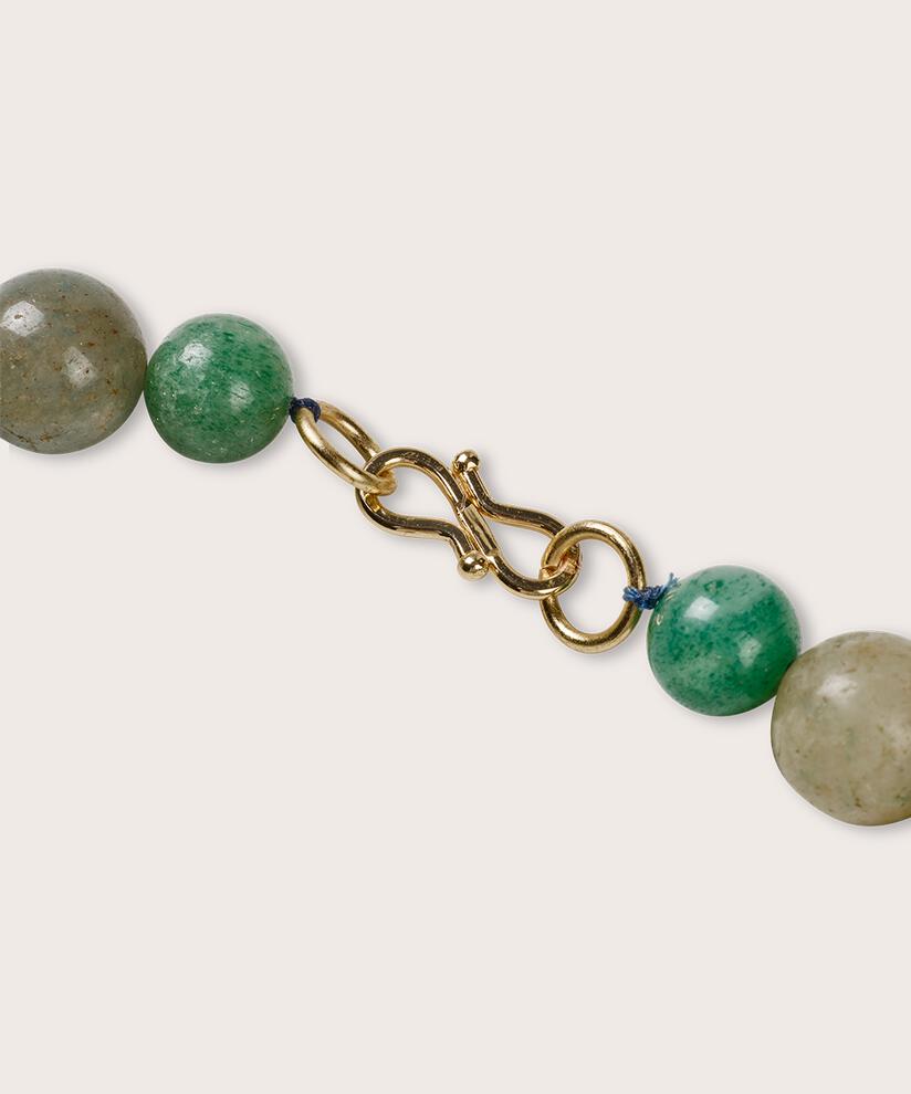 collier avec pierres vertes, Frosty Green