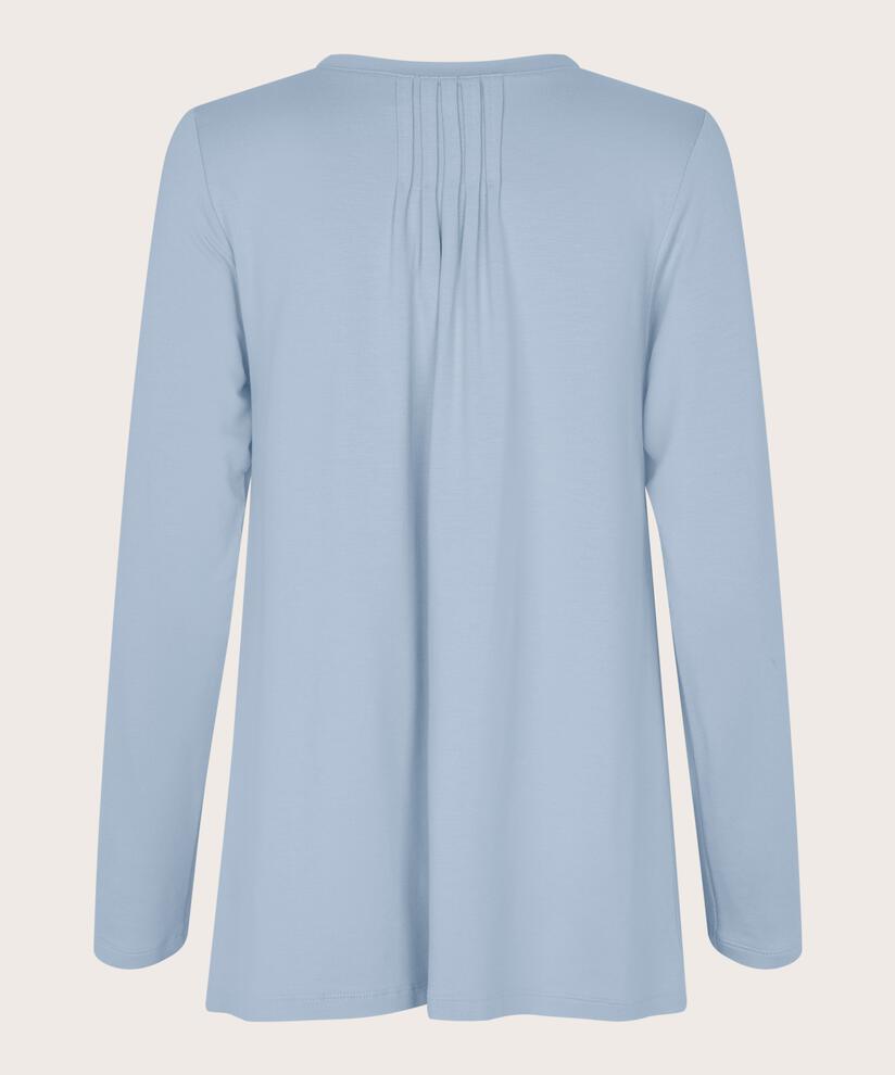 top en jersey avec plis dans le dos, Blue Fog