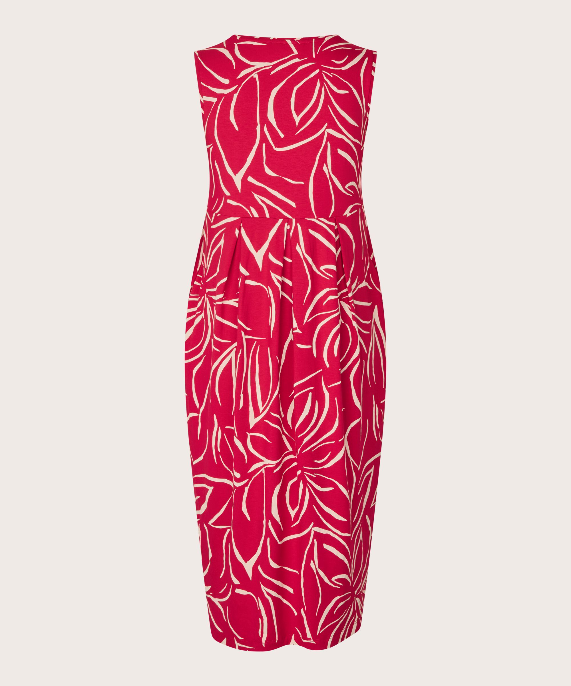 robe tulipe sans manches avec poches fendues, Persian Red