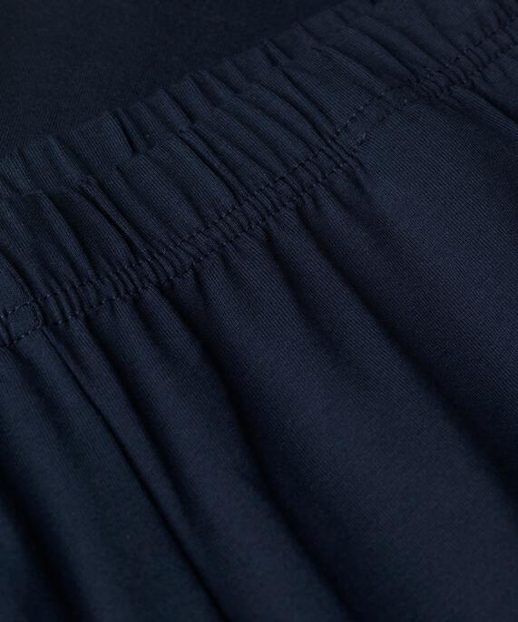 Legging Long En Jersey Doux, Navy