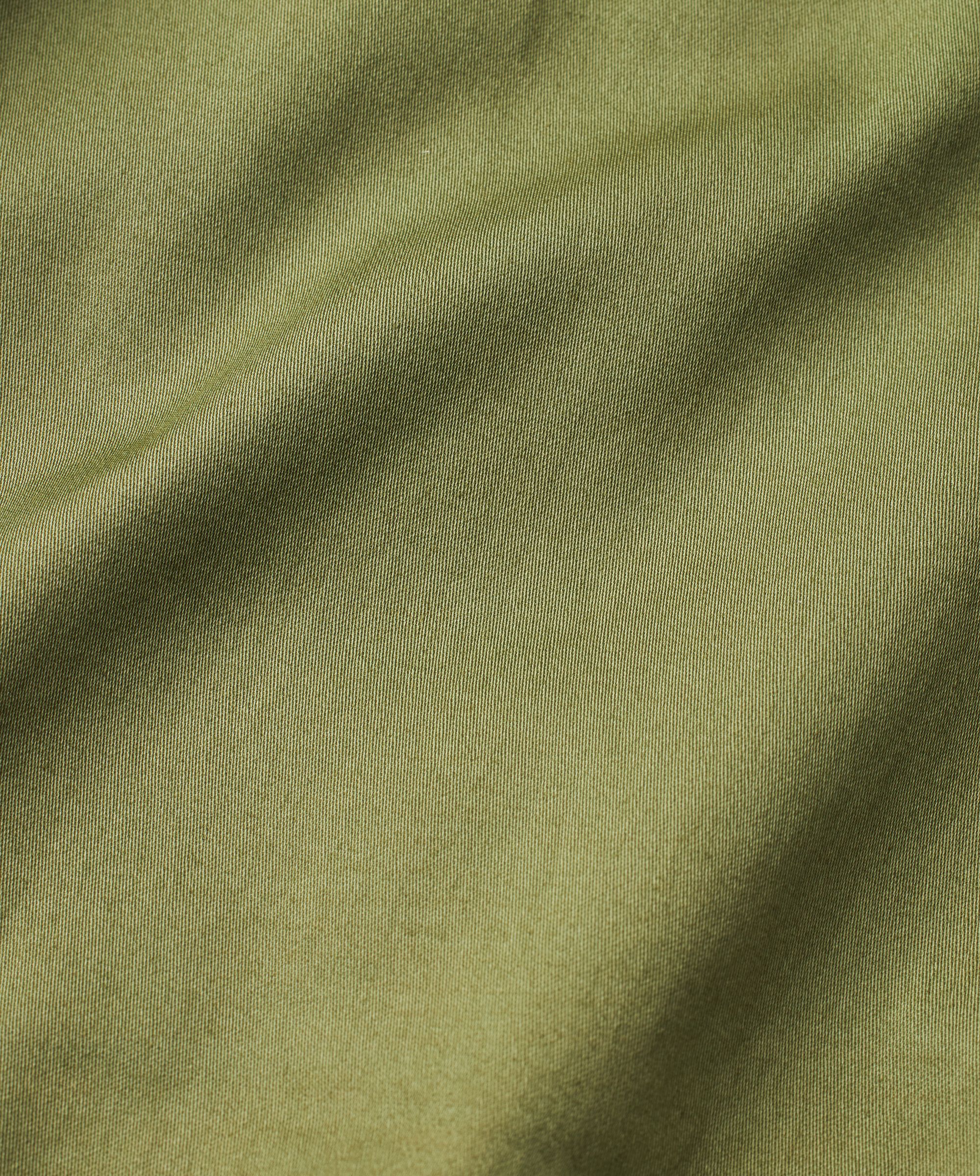 veste chemise en coton avec drapés, Loden Green