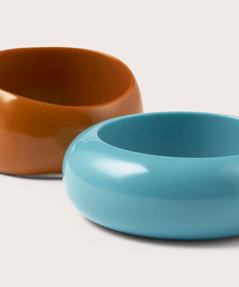 Lot de 2 bracelets colorés, Aqua