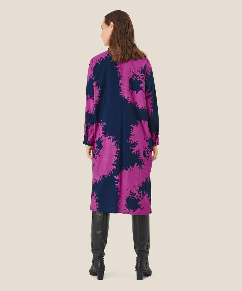 robe en viscose avec col en v, Wild Aster