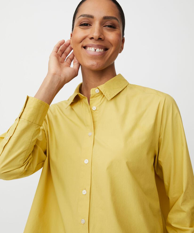 Chemise Boutonnée En Coton, Golden Green