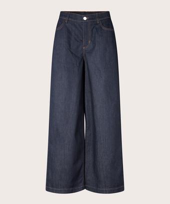 jeans avec stretch et largeur dans les jambes, Dark Denim