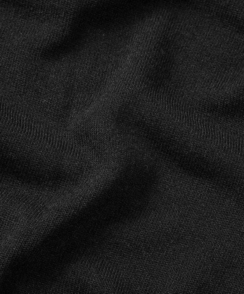robe en jersey à manches courtes avec plis féminins, Black