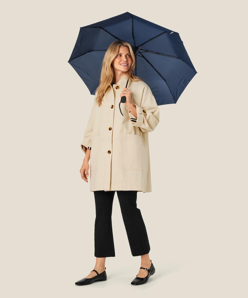 Parapluie pliant avec logo, Navy