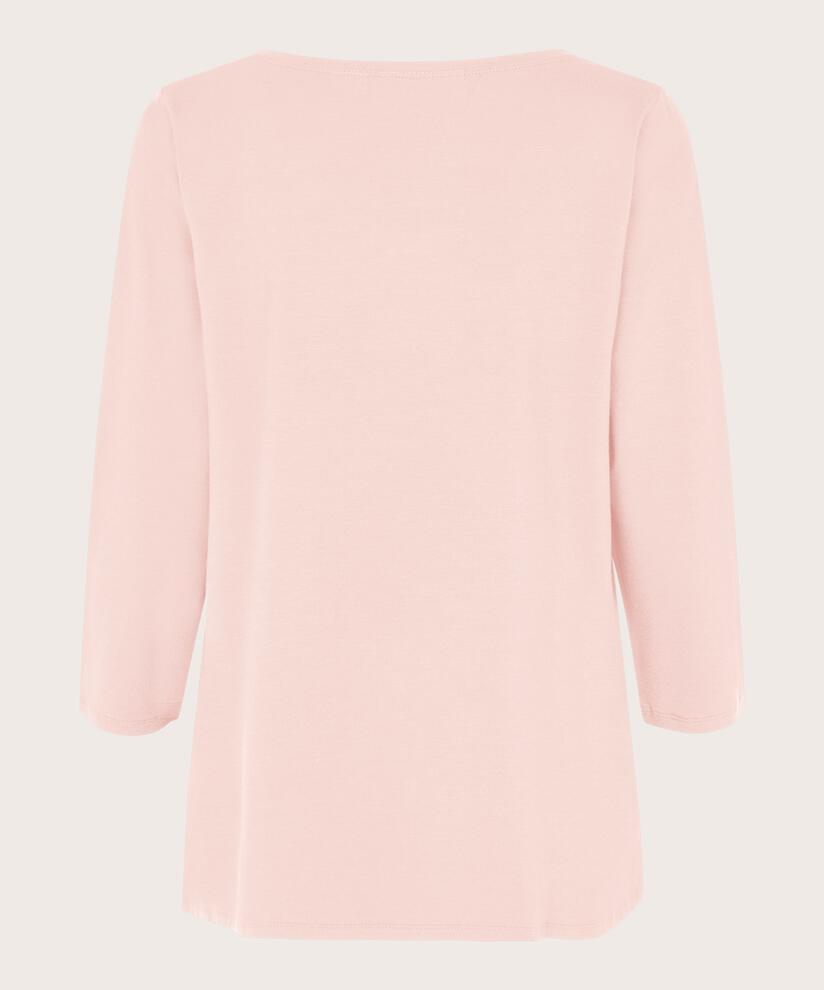 Top En Jersey Á Col Rond, Mauve Chalk