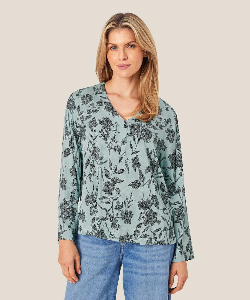 Blouse En Viscose À Col V, Ether