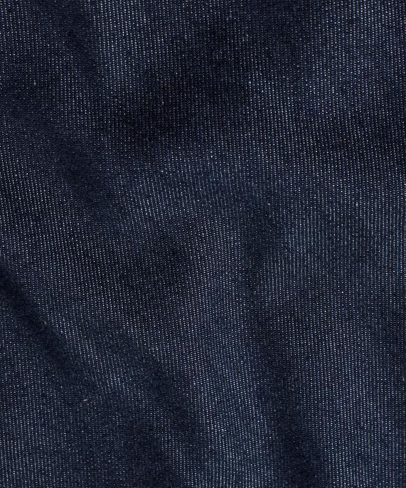 chemisier en jean avec col et patte de boutonnage, Dark Denim