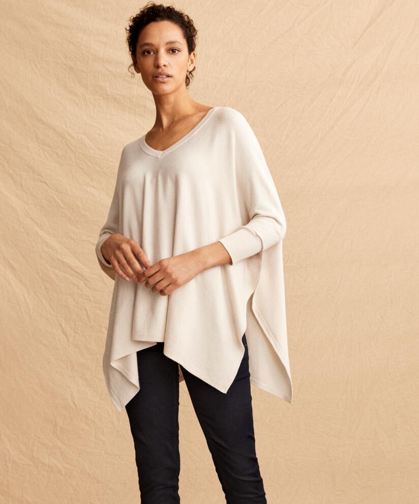 pull en maille oversize à manches étroites, Whitecap