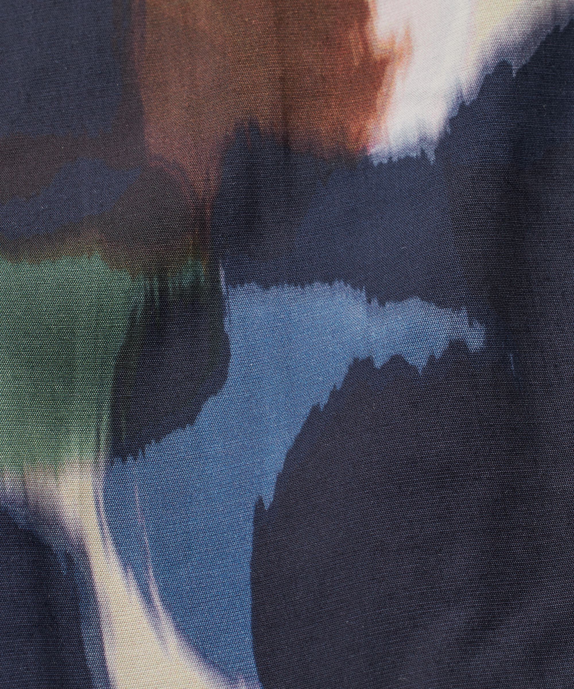 chemise à manches 3/4 et surpiqûres décoratives, Navy Blazer