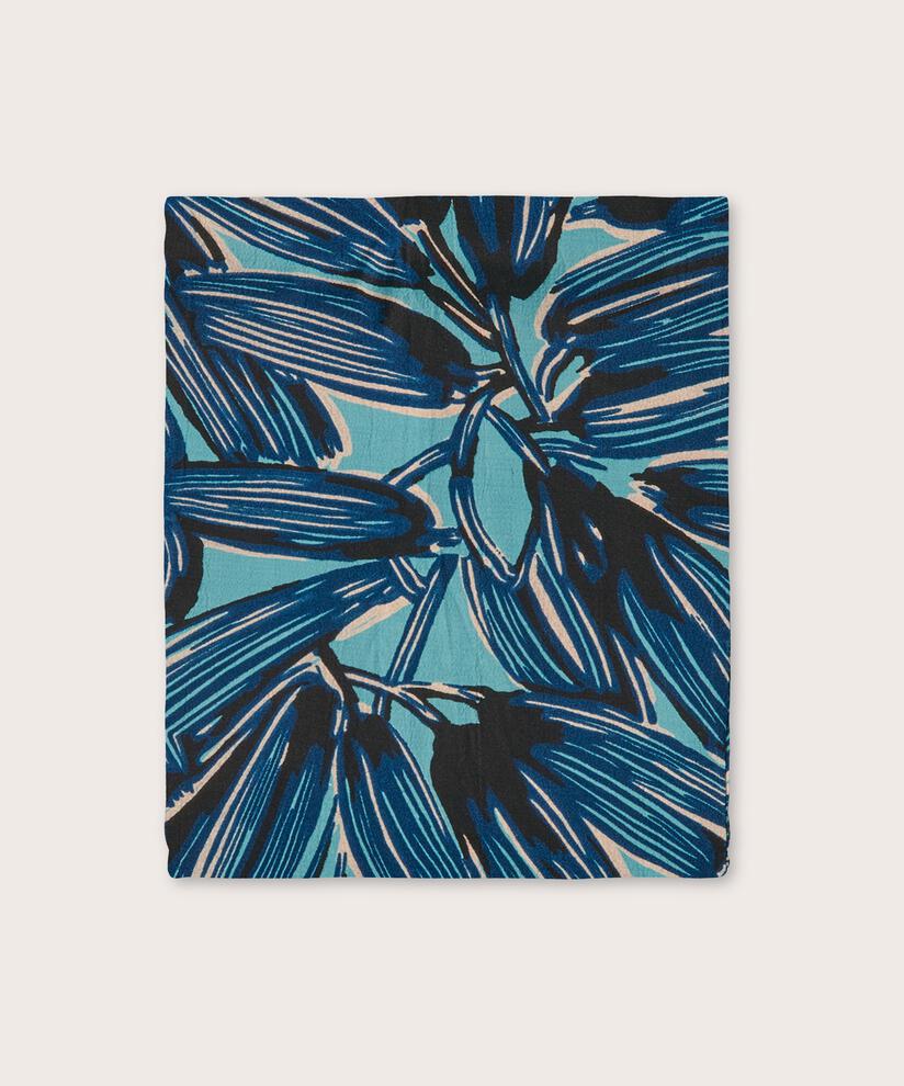 Écharpe en viscose imprimée, Teal