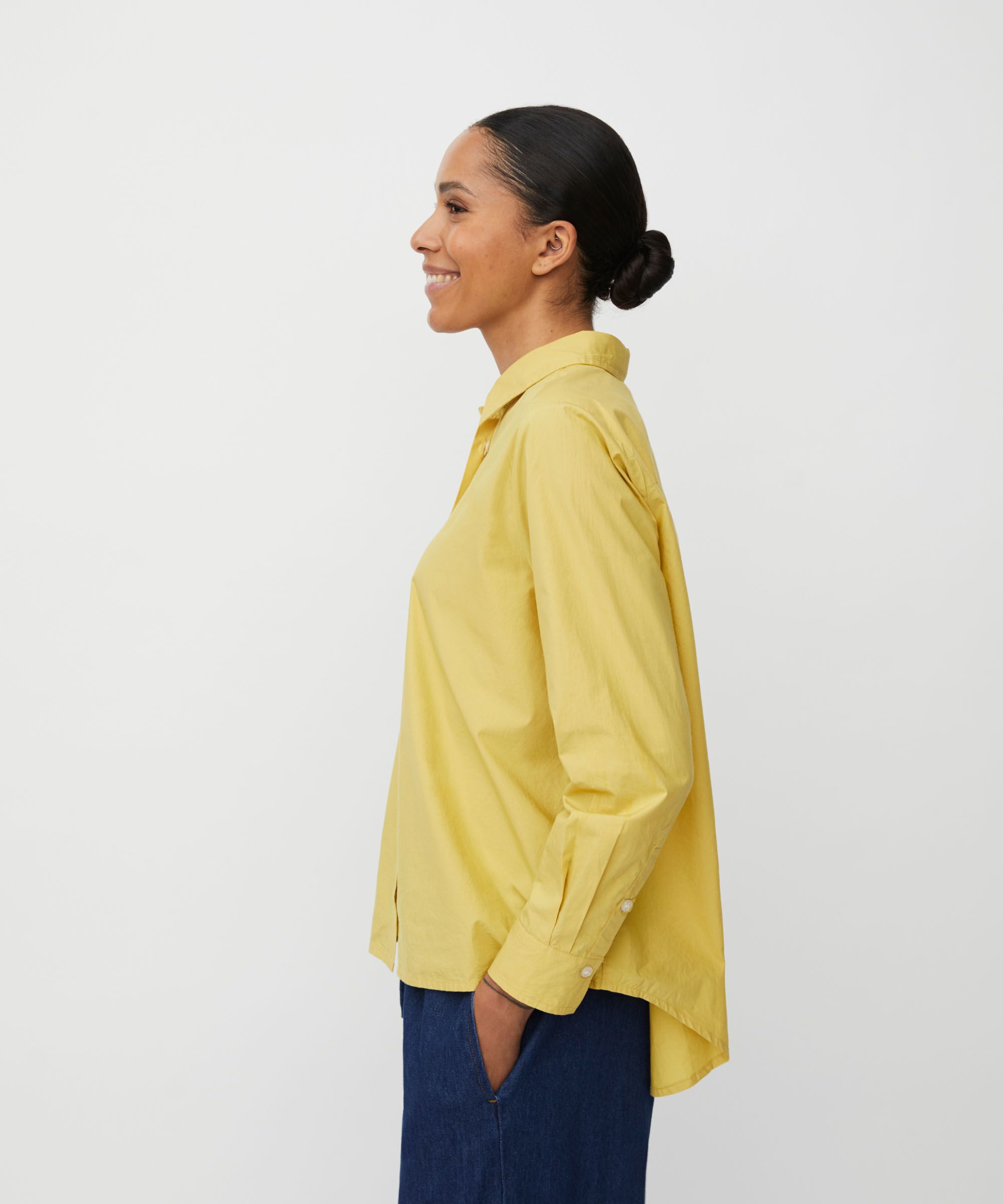 Chemise Boutonnée En Coton, Golden Green