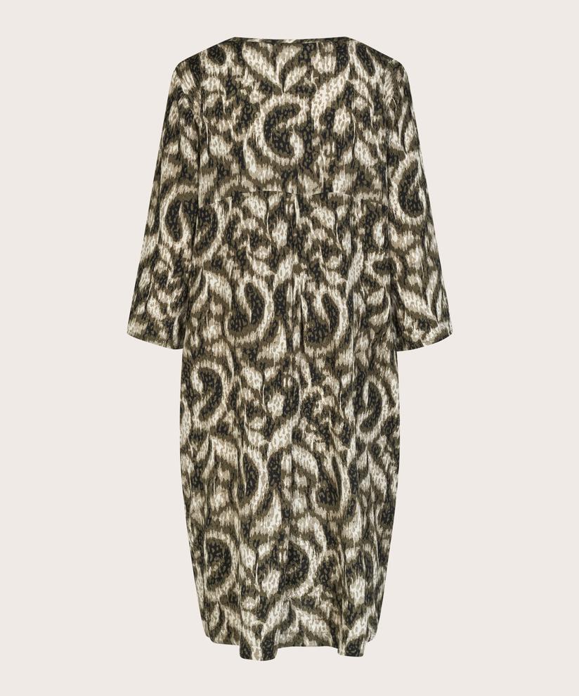 Robe Avec Encolure En V Et Poches Fendues, Sea Turtle