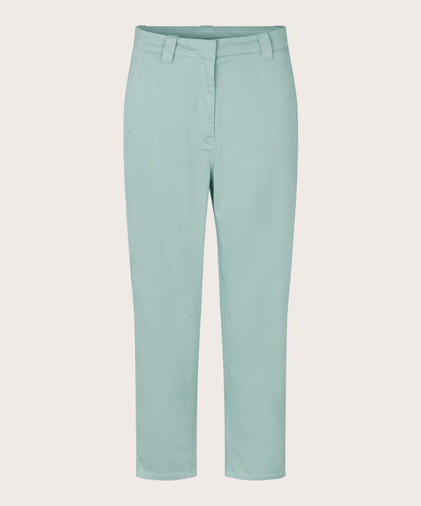 chino crop en coton avec poches latérales, Blue Haze