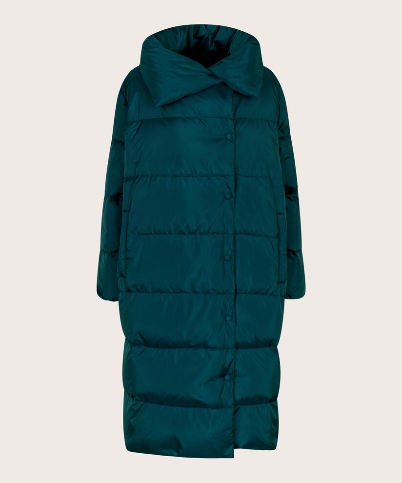 manteau en duvet avec fermeture boutonnée asymétrique, Reflect Pond