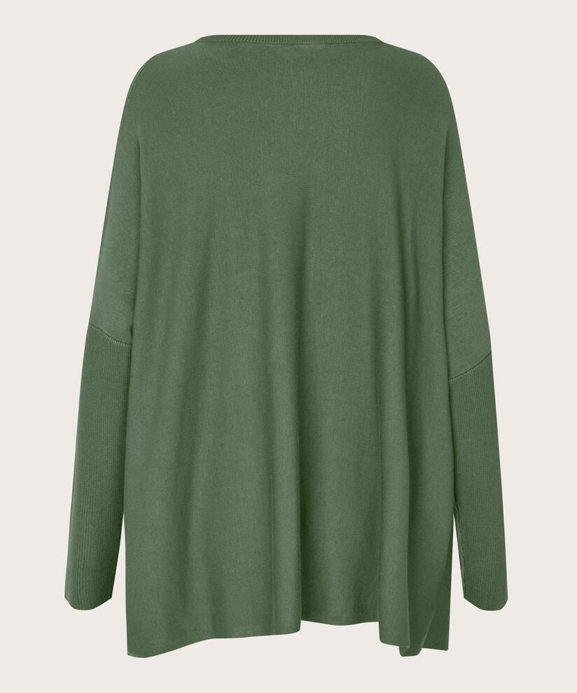 Pull Oversize À Manches Étroites, Duck Green