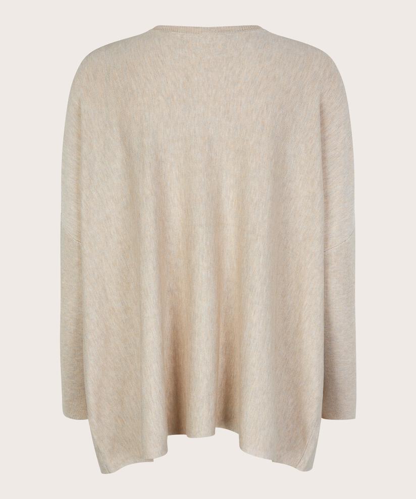 Pull Oversize À Manches Étroites, L beige mel