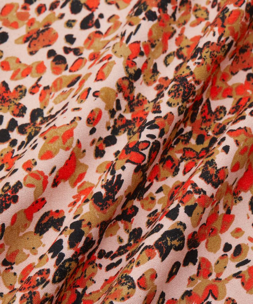 tunique à motif en satin viscose, Misty Rose