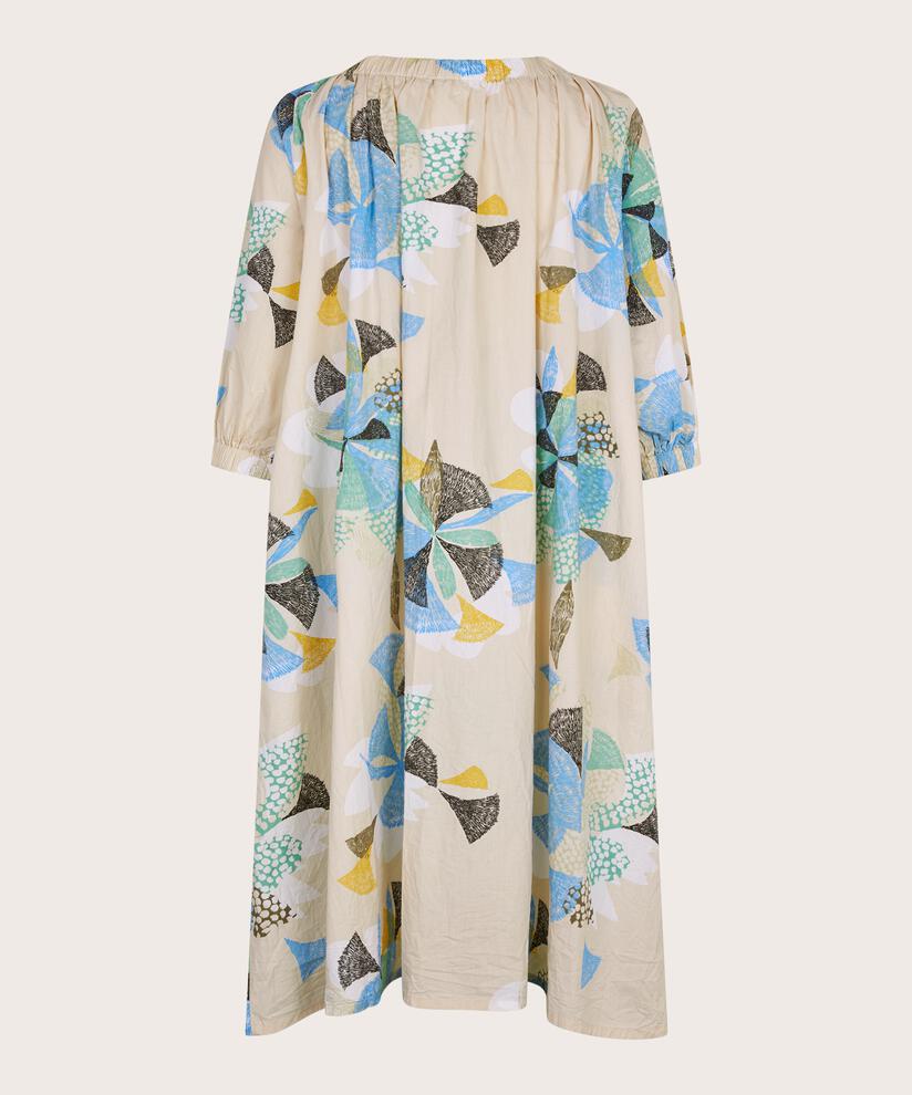 robe en coton à motifs avec bordure élastique au cou, Marina