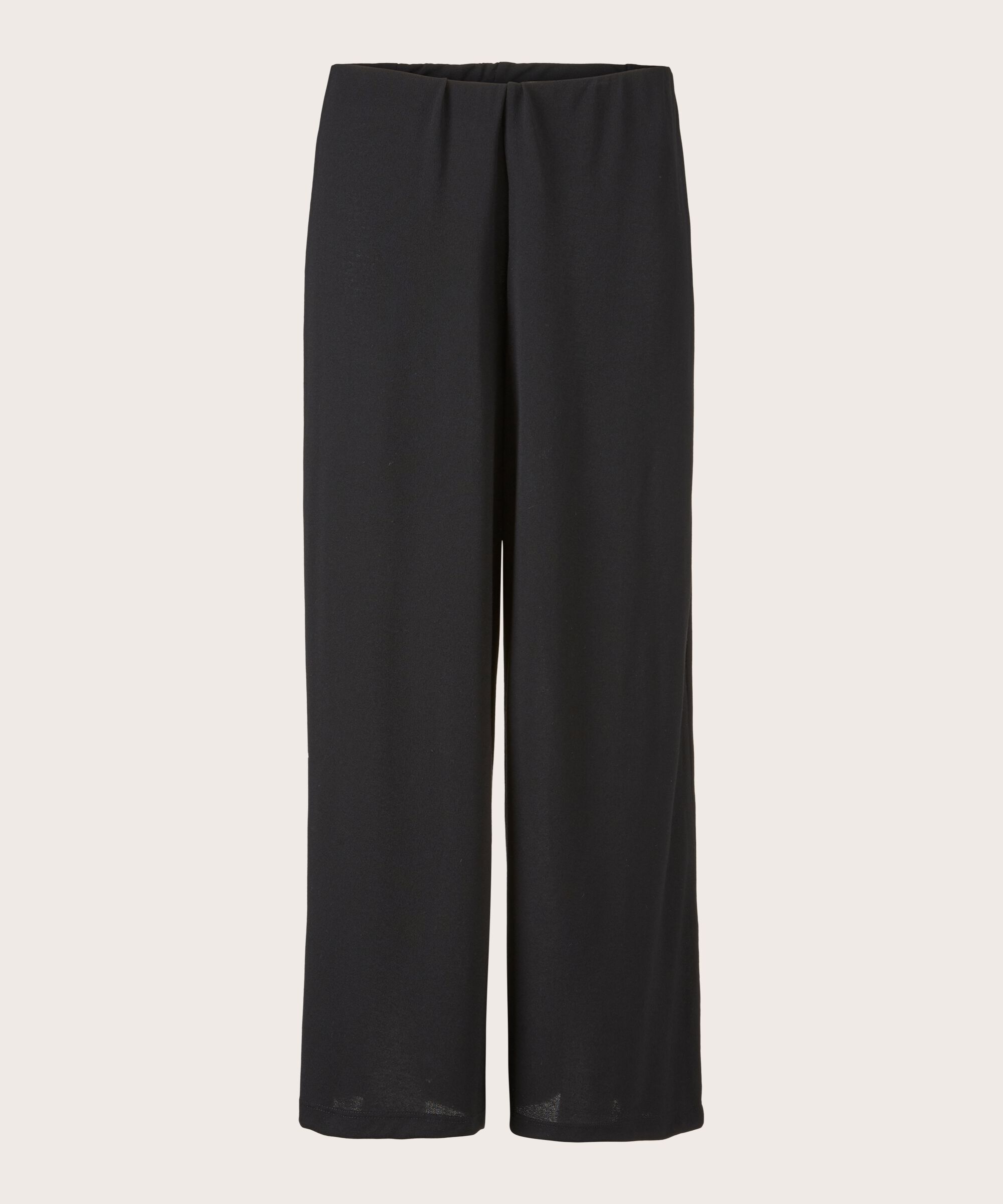Pantalon En Jersey Avec Taille Élastique, Black