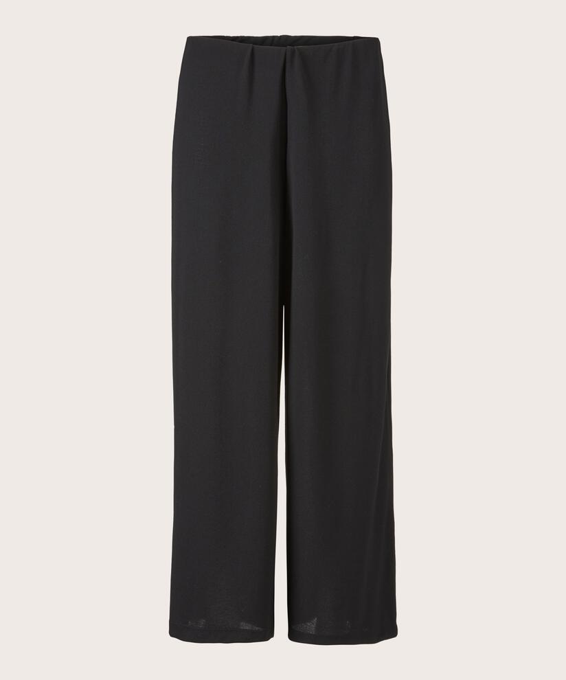 Pantalon En Jersey Avec Taille Élastique, Black